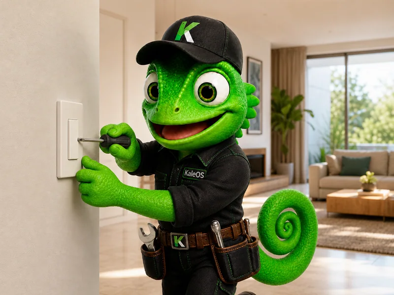 Exemplo de casa e manutenção na KaleOS